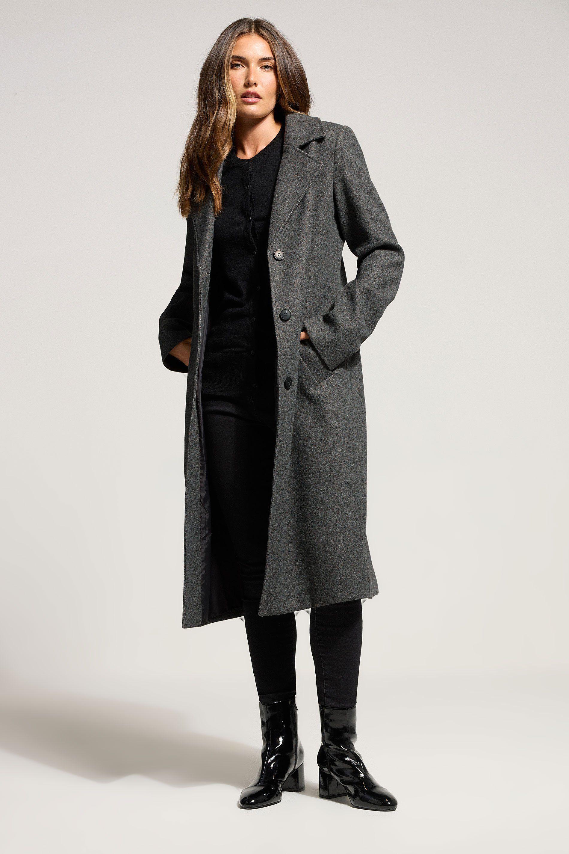 Tall Formal Midi City Coat by LONG TALL SALLY