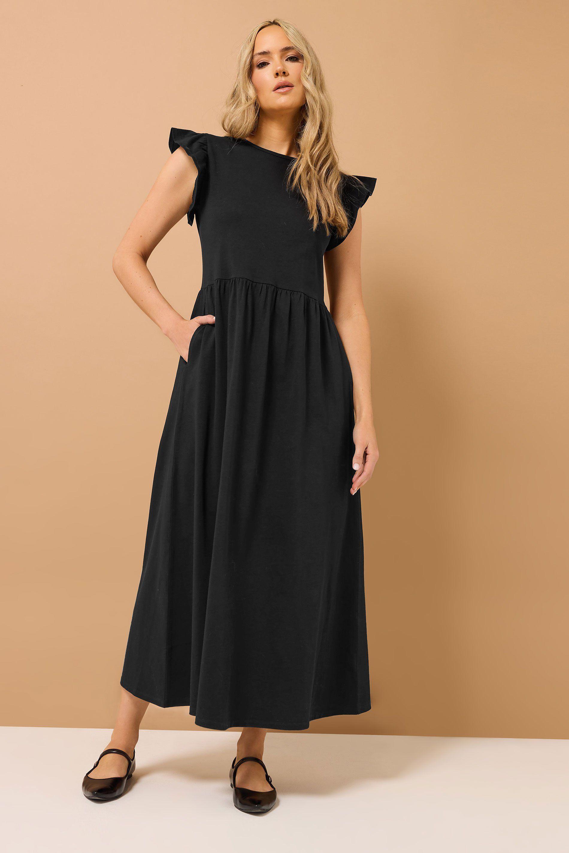 Tall Frill Smock Maxi Dress by LONG TALL SALLY