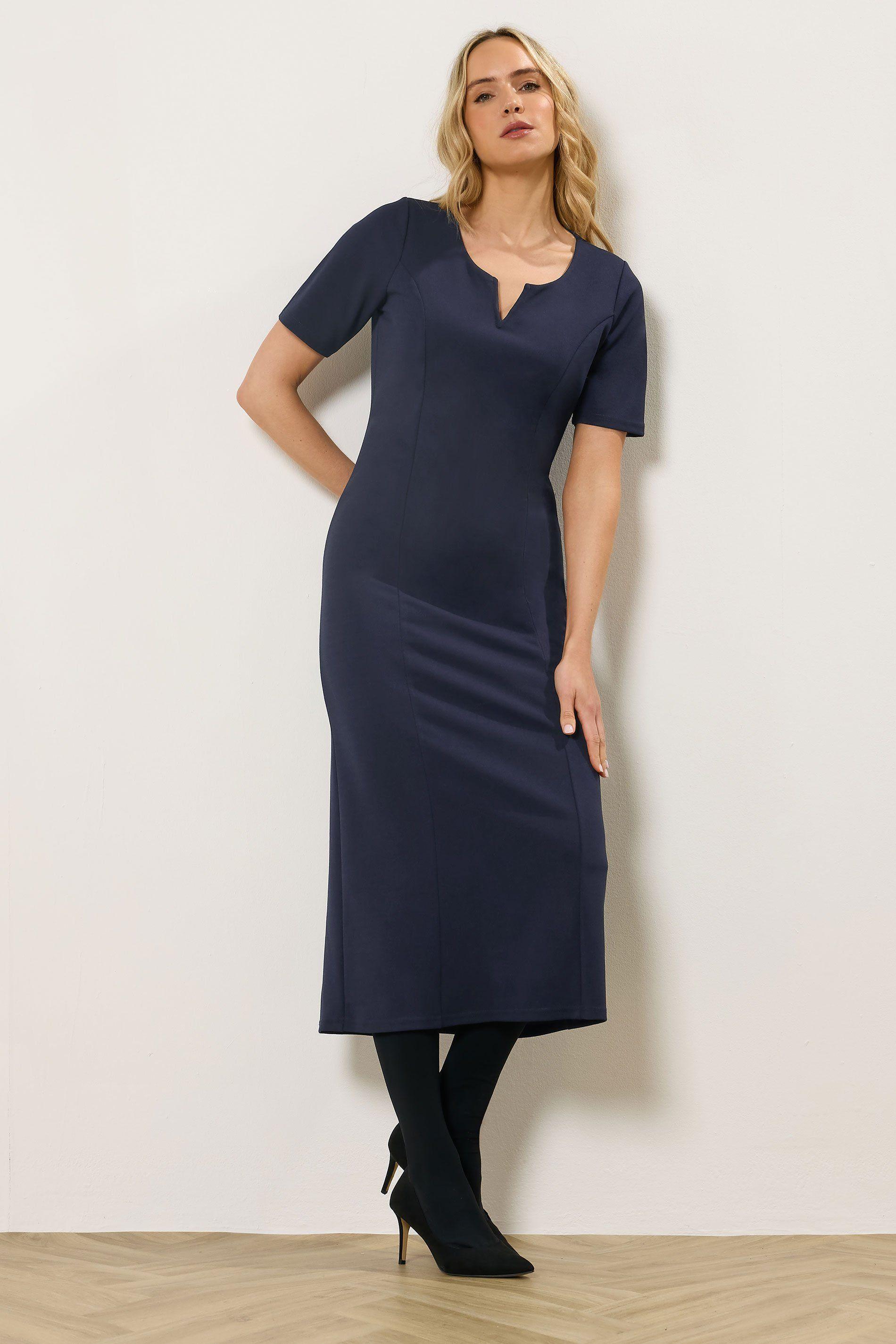 Tall Notch Neck Midi Dress by LONG TALL SALLY