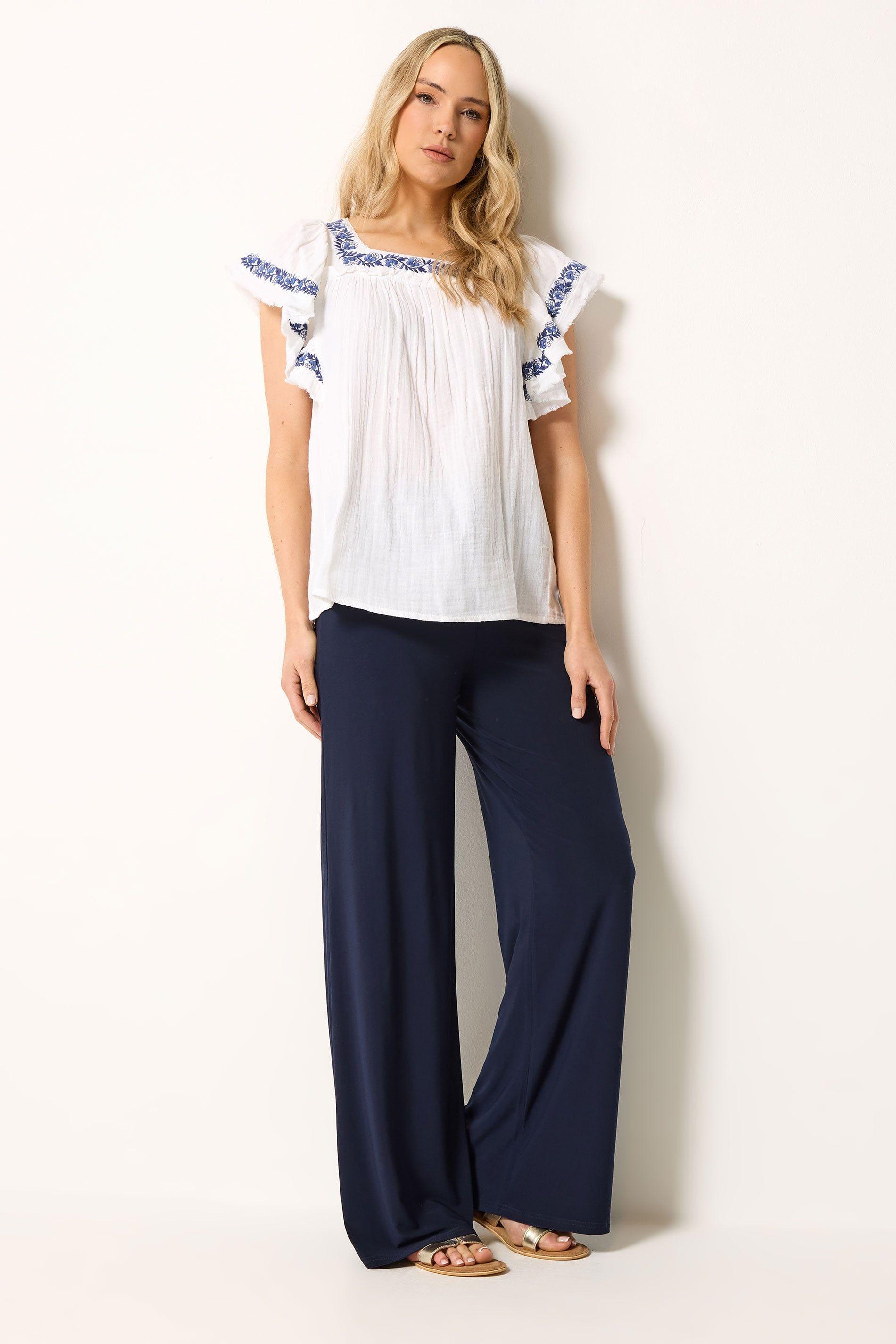 Tall Palazzo Wide Leg Trousers by LONG TALL SALLY