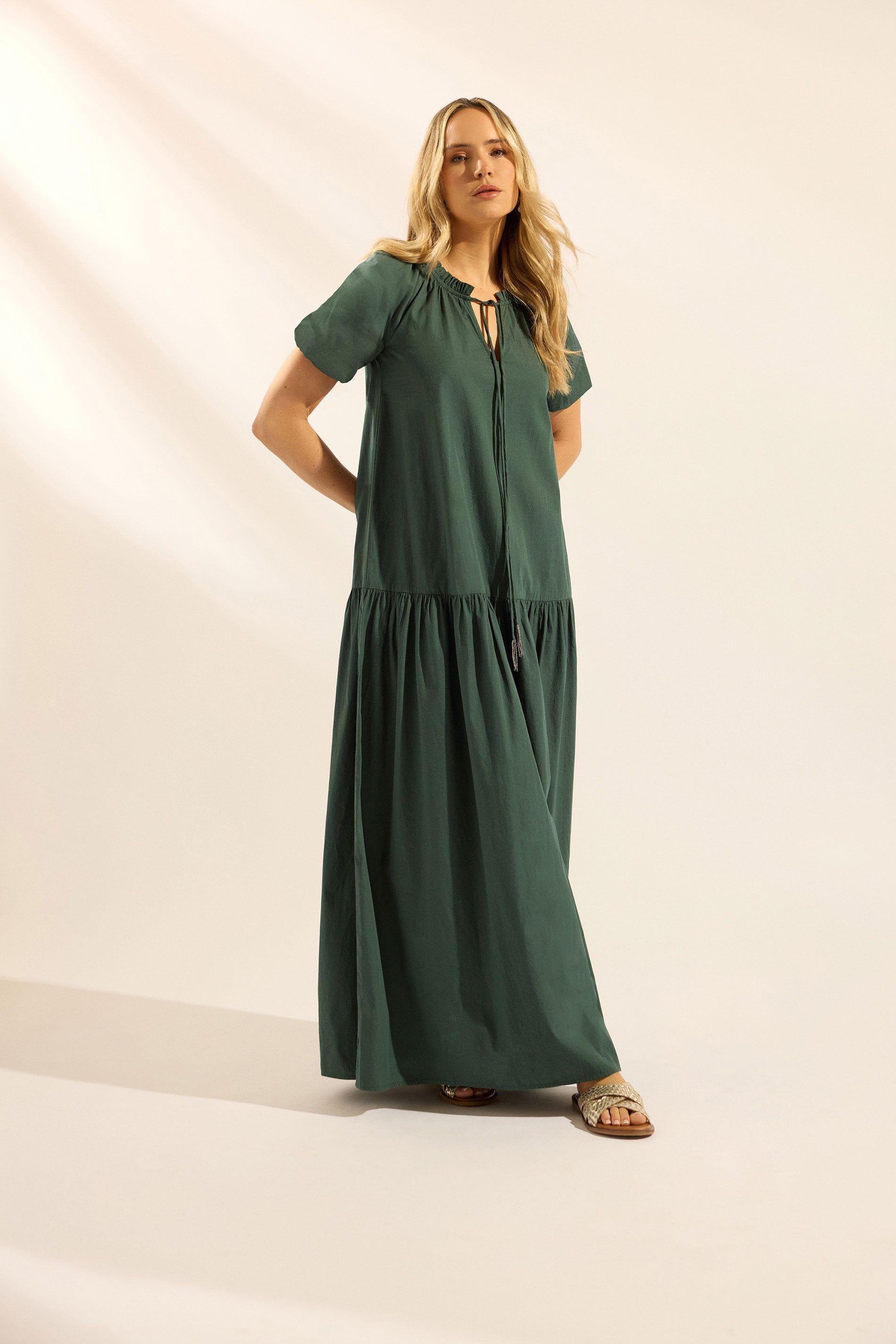 Tall Puff Sleeve Maxi Dress by LONG TALL SALLY