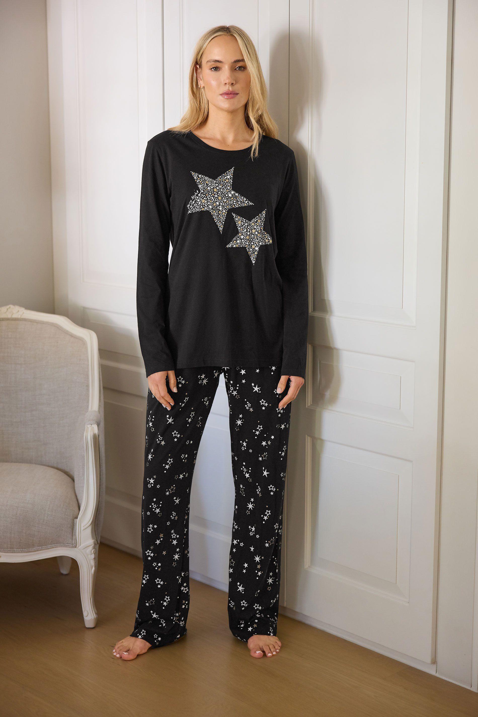 Tall Star Wide Leg Pyjama Set by LONG TALL SALLY