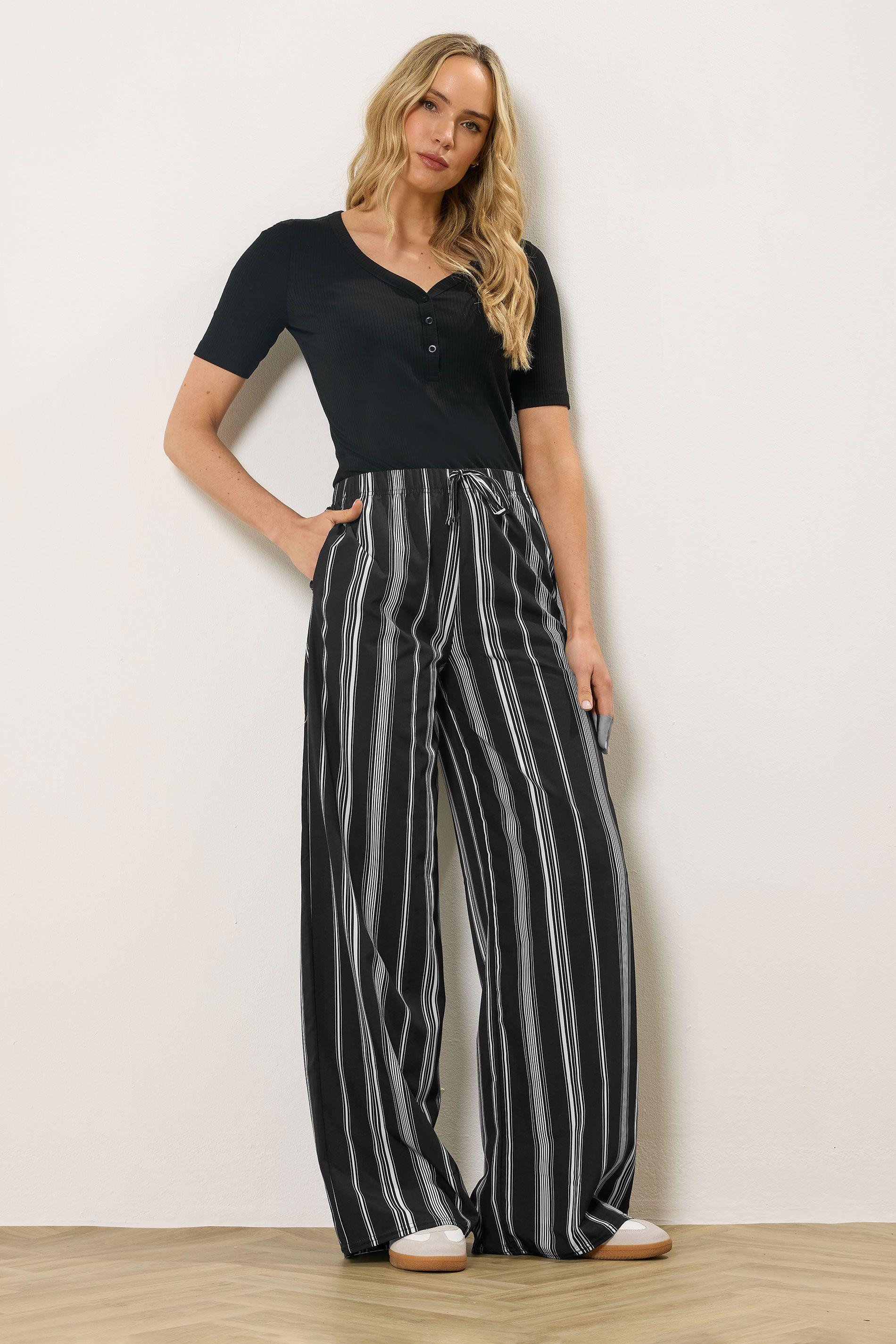 Tall Stripe Wide Leg Trousers by LONG TALL SALLY