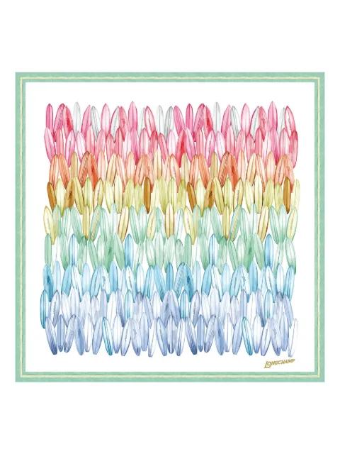 Camaïeu de Surf silk scarf by LONGCHAMP