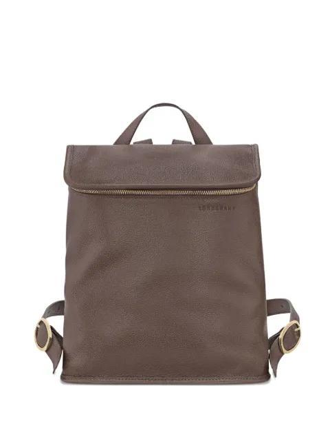 Le Foulonné M leather backpack by LONGCHAMP
