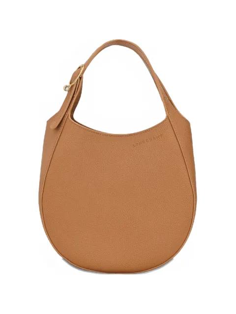 Le Foulonné grained-leather bucket bag by LONGCHAMP