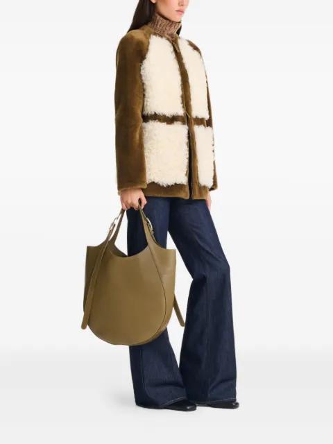 Le Foulonné leather tote bag by LONGCHAMP