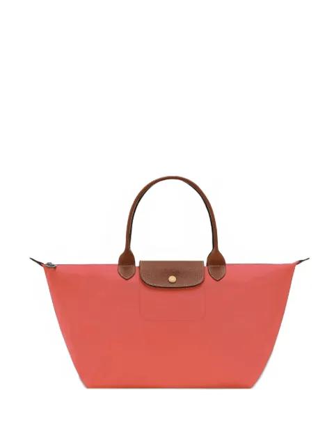 Le Pliage leather-trim tote bag by LONGCHAMP