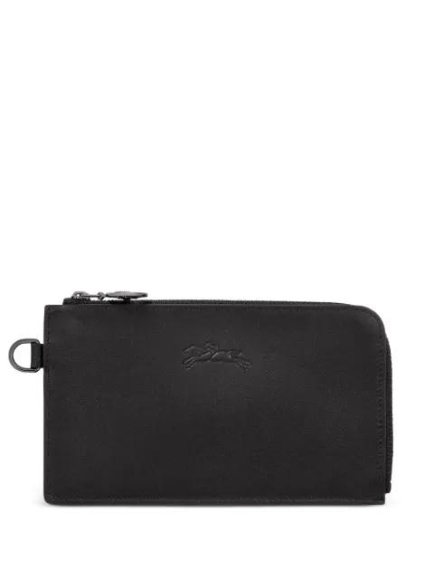 Le Pliage zippered leather wallet by LONGCHAMP