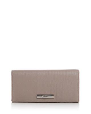 Le Roseau Leather Continental Wallet by LONGCHAMP
