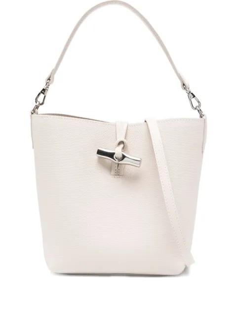 Le Roseau clasp-detail bucket bag by LONGCHAMP