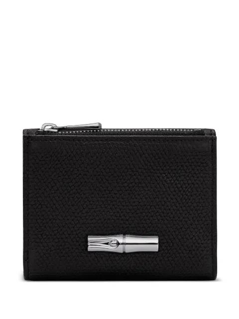 Le Roseau textured leather cardholder by LONGCHAMP