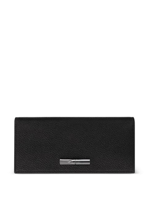 Le Roseau textured leather continental wallet by LONGCHAMP