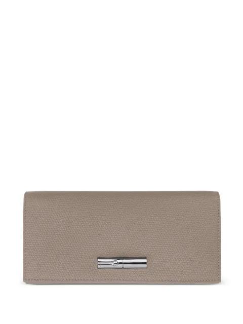 Roseau foldover leather wallet by LONGCHAMP