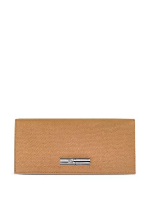 Roseau textured leather wallet by LONGCHAMP