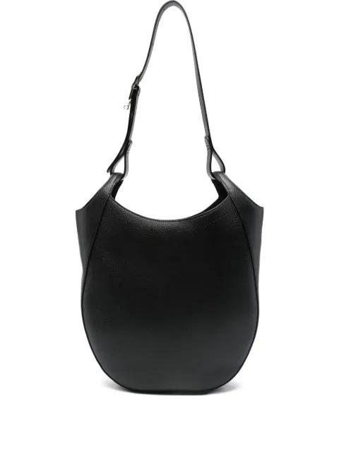 curved leather shoulder bag by LONGCHAMP
