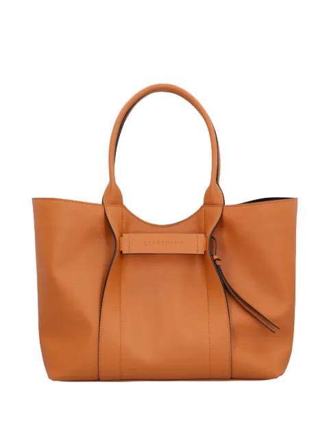 large 3D leather tote bag by LONGCHAMP