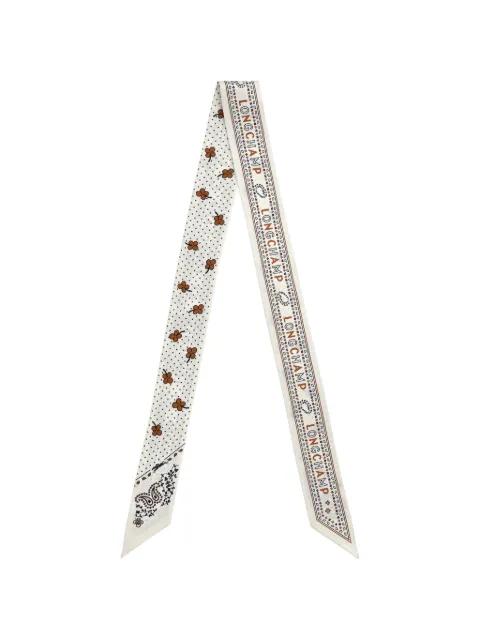 logo-detail neckerchief by LONGCHAMP