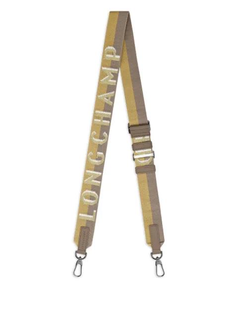 logo-jacquard bag strap by LONGCHAMP