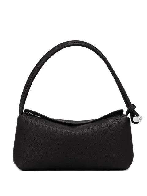 medium Le Roseau double-handle leather shoulder bag by LONGCHAMP