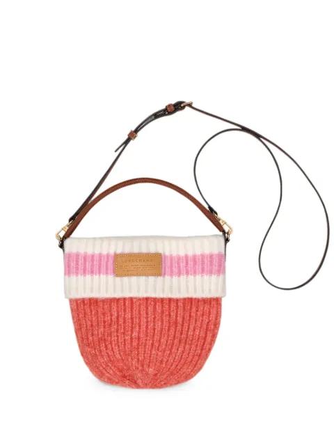 small Le Pliage ribbed-knit crossbody bag by LONGCHAMP