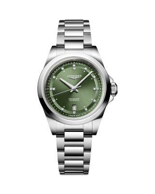 Conquest Sunray Green Watch by LONGINES