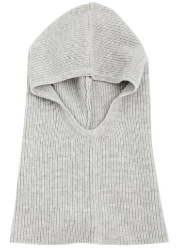 Ribbed cashmere hood by LOOP CASHMERE
