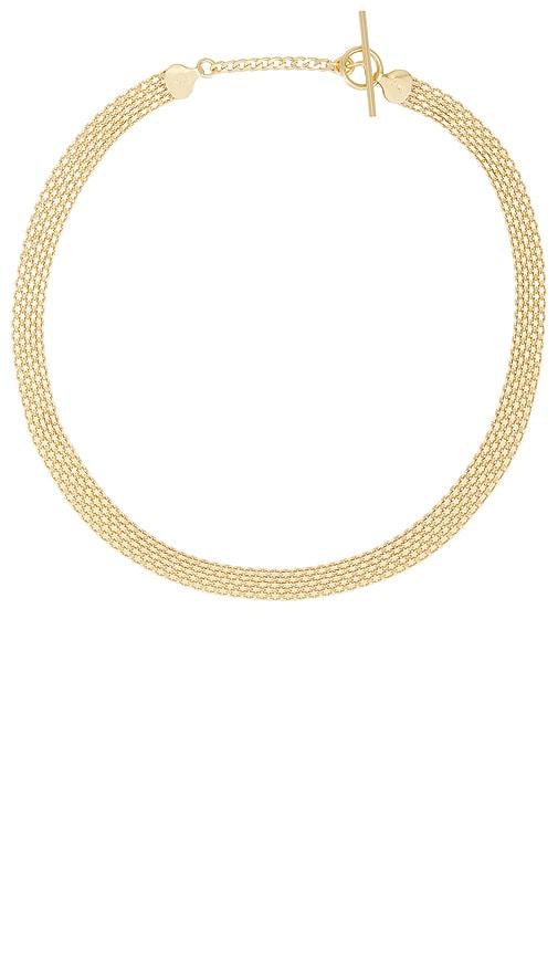 Loren Stewart Chainmail Necklace in Metallic Gold by LOREN STEWART