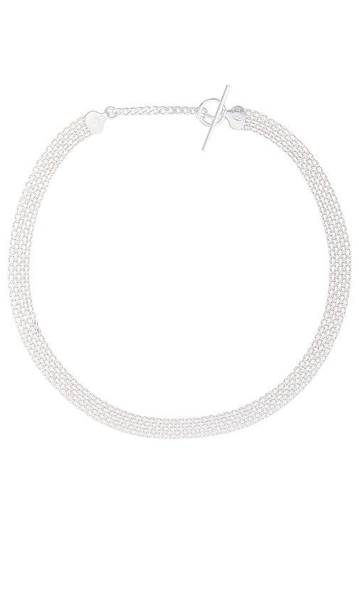 Loren Stewart Chainmail Necklace in Metallic Silver by LOREN STEWART Loren Stewart Chainmail Necklace in Metallic Silver by LOREN STEWART