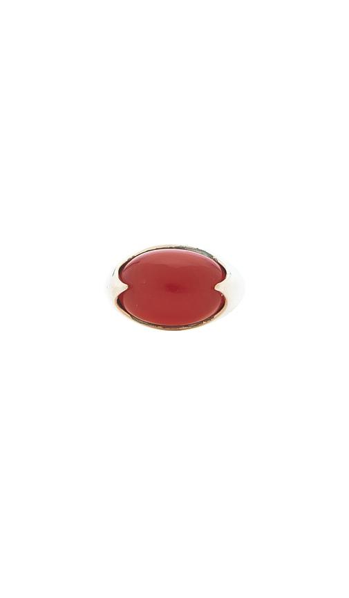 Loren Stewart Orb Ring in Red by LOREN STEWART