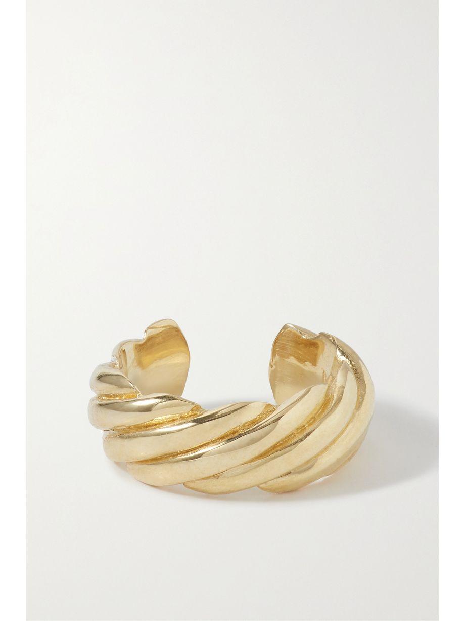 + NET SUSTAIN Lanyard 14-karat recycled gold ear cuff by LOREN STEWART + NET SUSTAIN Lanyard 14-karat recycled gold ear cuff by LOREN STEWART