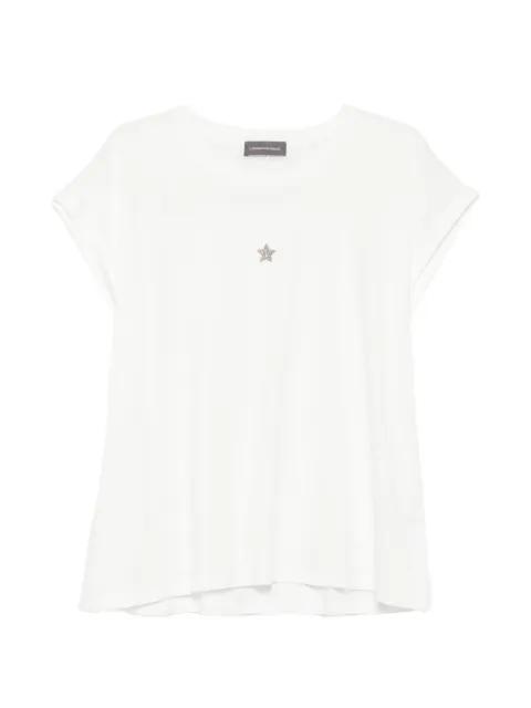Capricorn star-embellished T-shirt by LORENA ANTONIAZZI
