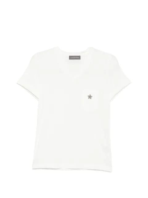 Libra star-embellished T-shirt by LORENA ANTONIAZZI