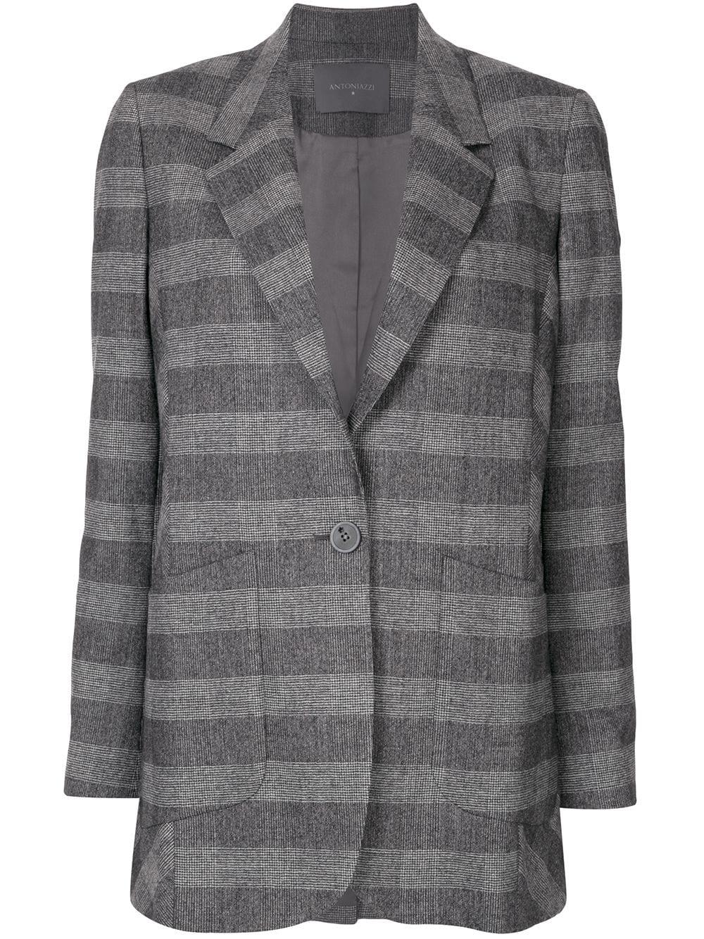 Prince of Wales check blazer by LORENA ANTONIAZZI