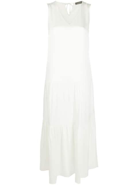 V-neck sleeveless maxi dress by LORENA ANTONIAZZI