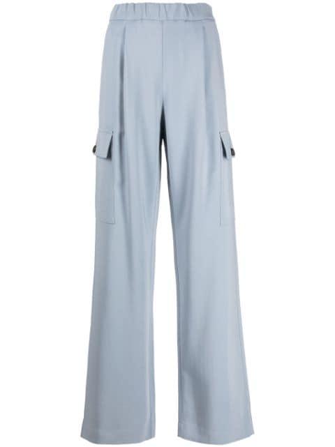 cargo wide-leg trousers by LORENA ANTONIAZZI