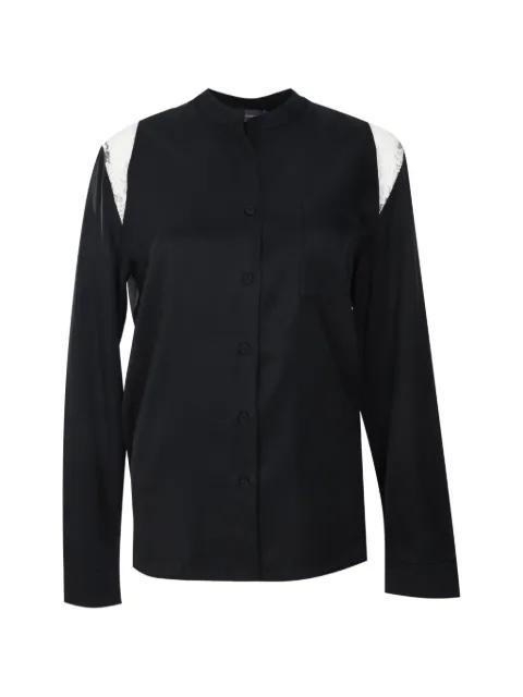 collarless shirt by LORENA ANTONIAZZI