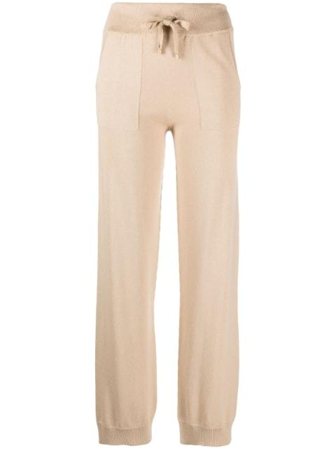 fine-knit drawstring-waist trousers by LORENA ANTONIAZZI