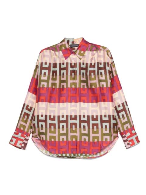 geometric-print shirt by LORENA ANTONIAZZI
