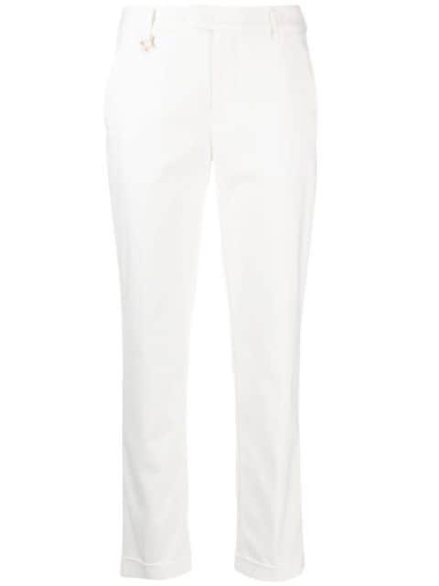 logo-charm cropped trousers by LORENA ANTONIAZZI