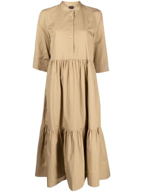 midi cotton shirt dress by LORENA ANTONIAZZI