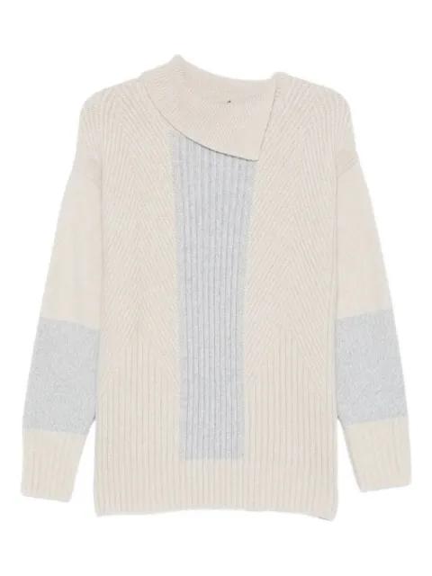 pattern collared sweater by LORENA ANTONIAZZI