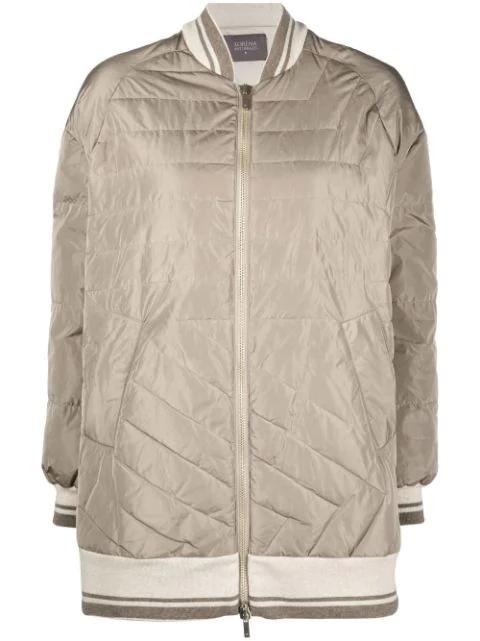 quilted bomber jacket by LORENA ANTONIAZZI