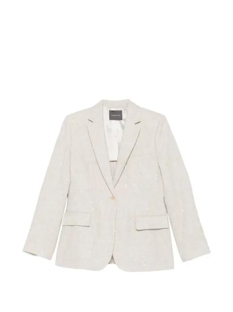 sequin single-breasted blazer by LORENA ANTONIAZZI