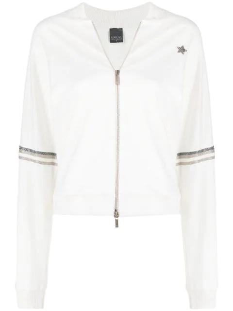 side-stripe zip-up track jacket by LORENA ANTONIAZZI