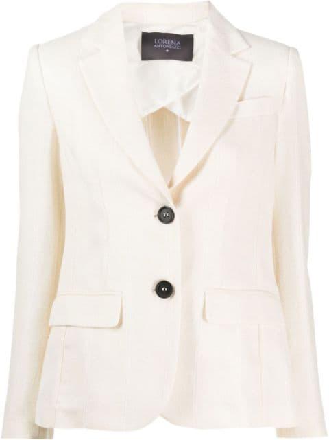 single-breasted fitted blazer by LORENA ANTONIAZZI