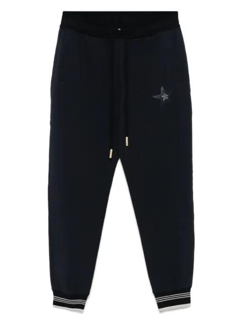 star-appliqué track trousers by LORENA ANTONIAZZI