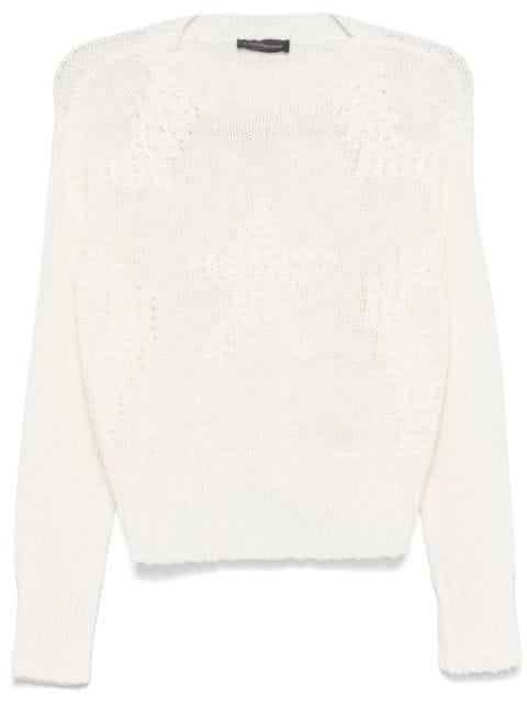 star-jacquard sweater by LORENA ANTONIAZZI