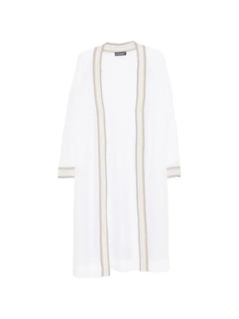 striped-detail long-sleeve cardigan by LORENA ANTONIAZZI