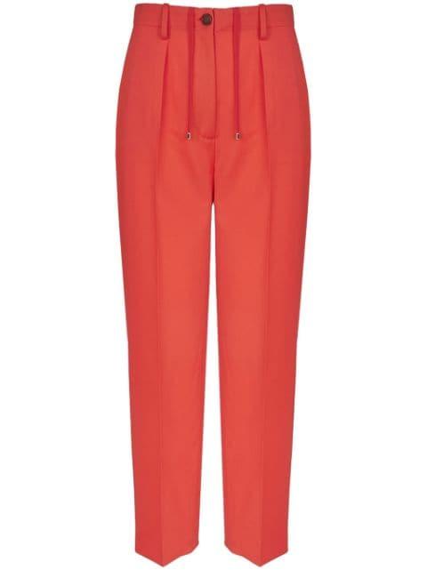 tailored tapered-leg trousers by LORENA ANTONIAZZI